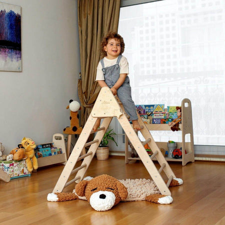 3 size Montessori Triangle Climber Set | Indoor Playground for Kids-0