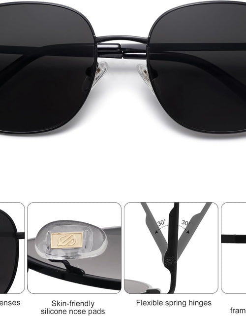 Load image into Gallery viewer, Classic Square Sunglasses for Women Men with Spring Hinge Sunnies SJ1137
