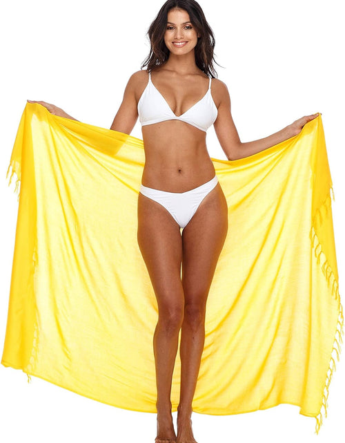 Load image into Gallery viewer, Womens Beach Cover up Sarong Swimsuit Cover-Up Many Solids Colors
