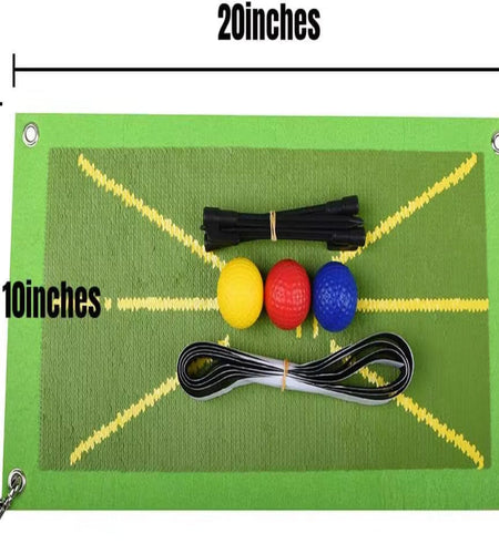 Golf Training Mat for Swing Detection Batting Clearly Shows Impact Traces Mini Portable Golf Training Aid Equipment
