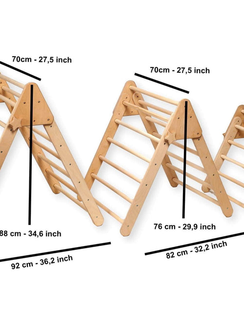 Load image into Gallery viewer, 3 size Montessori Triangle Climber Set | Indoor Playground for Kids-2

