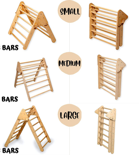 3 size Montessori Triangle Climber Set | Indoor Playground for Kids-1