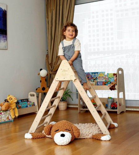 3 size Montessori Triangle Climber Set | Indoor Playground for Kids-0