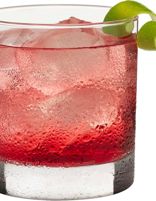 Load image into Gallery viewer, Libbey 917CD Heavy Base Rocks Glasses Set of 12, Rocks Whiskey Glasses Set with Simple Lines, Dishwasher Safe Cocktail Drinking Glasses, Ideal Rocks Glassware for Special Moments-1
