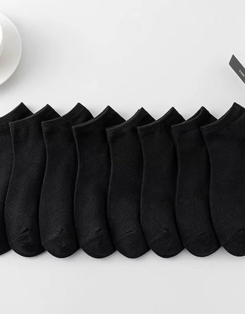 Load image into Gallery viewer, 8 Pairs Men Solid Color Minimalist Ankle Socks Fashionable Versatile Trend Socks Lightweight Breathable Comfortable Casual Socks
