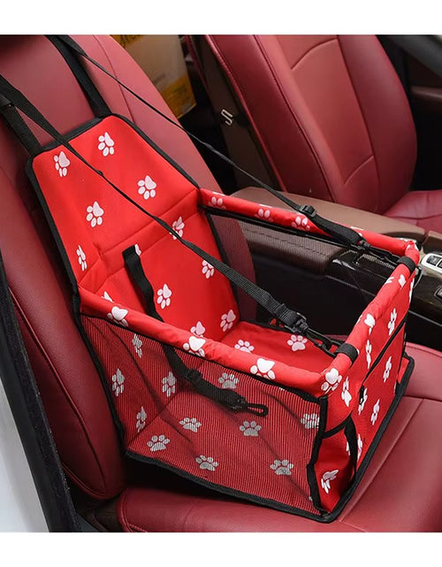 Load image into Gallery viewer, High Quality Pet Dog Car Booster Seat Pet Mesh Puppy Safety Belt Stable Foldable Travel Pet Dog Car Seat Booster Basket

