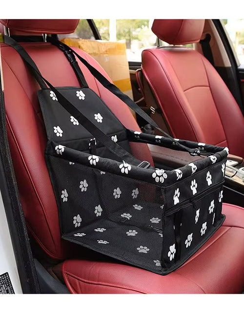 Load image into Gallery viewer, High Quality Pet Dog Car Booster Seat Pet Mesh Puppy Safety Belt Stable Foldable Travel Pet Dog Car Seat Booster Basket
