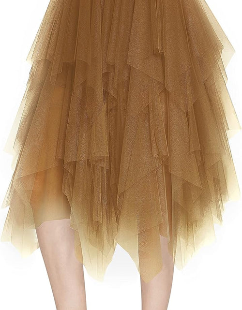 Load image into Gallery viewer, Women&#39;S Sheer Tutu Skirt Tulle Mesh Layered Midi Skirt
