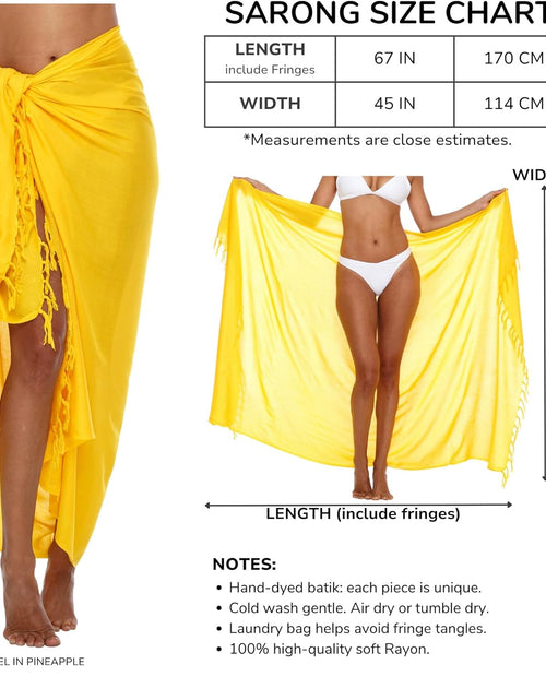 Load image into Gallery viewer, Womens Beach Cover up Sarong Swimsuit Cover-Up Many Solids Colors
