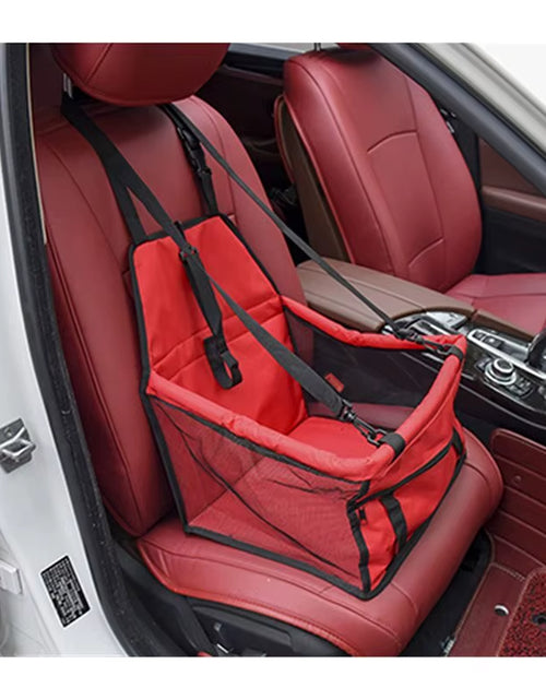 Load image into Gallery viewer, High Quality Pet Dog Car Booster Seat Pet Mesh Puppy Safety Belt Stable Foldable Travel Pet Dog Car Seat Booster Basket
