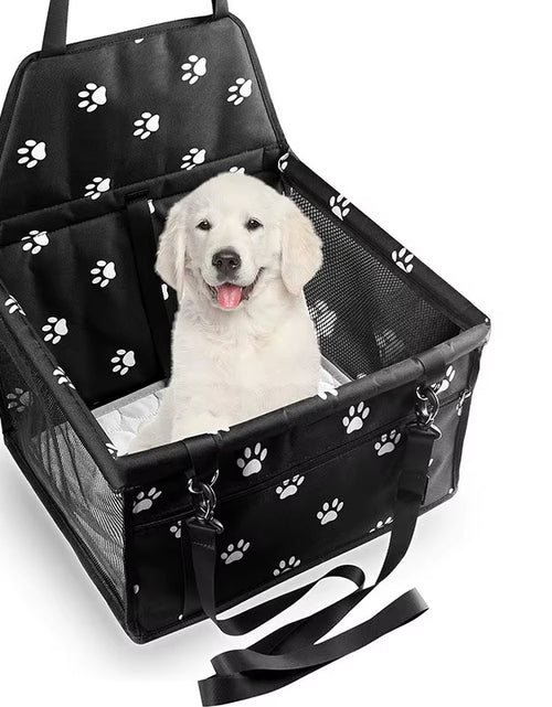 Load image into Gallery viewer, High Quality Pet Dog Car Booster Seat Pet Mesh Puppy Safety Belt Stable Foldable Travel Pet Dog Car Seat Booster Basket
