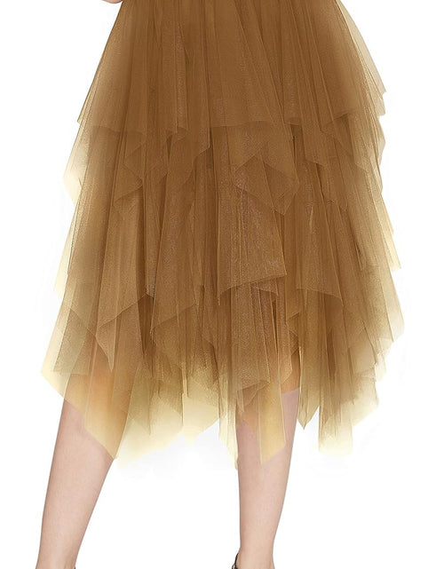 Load image into Gallery viewer, Women&#39;S Sheer Tutu Skirt Tulle Mesh Layered Midi Skirt
