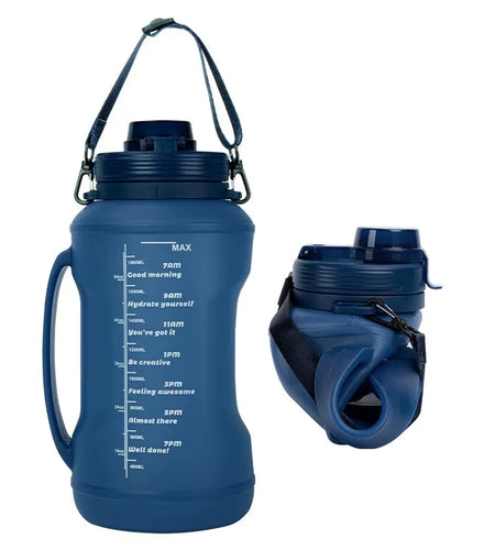 HydraFlex™ 2L Foldable Silicone Water Bottle – Ultimate Sports & Outdoor Hydration