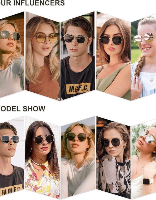 Load image into Gallery viewer, Classic Square Sunglasses for Women Men with Spring Hinge Sunnies SJ1137
