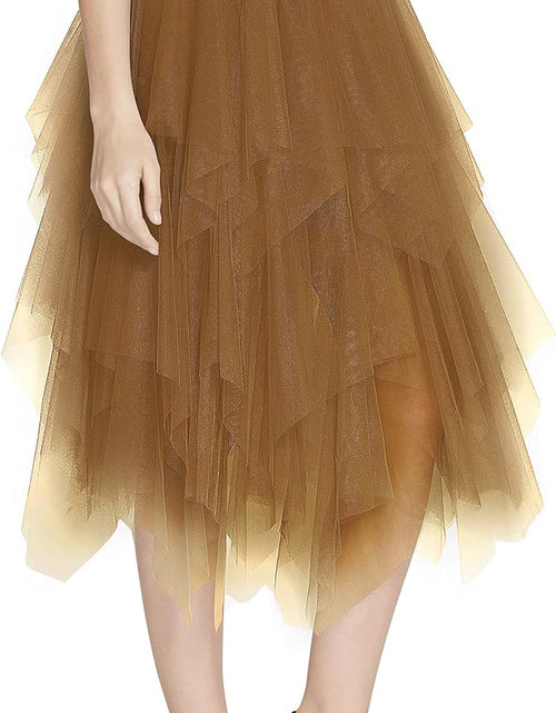 Load image into Gallery viewer, Women&#39;S Sheer Tutu Skirt Tulle Mesh Layered Midi Skirt
