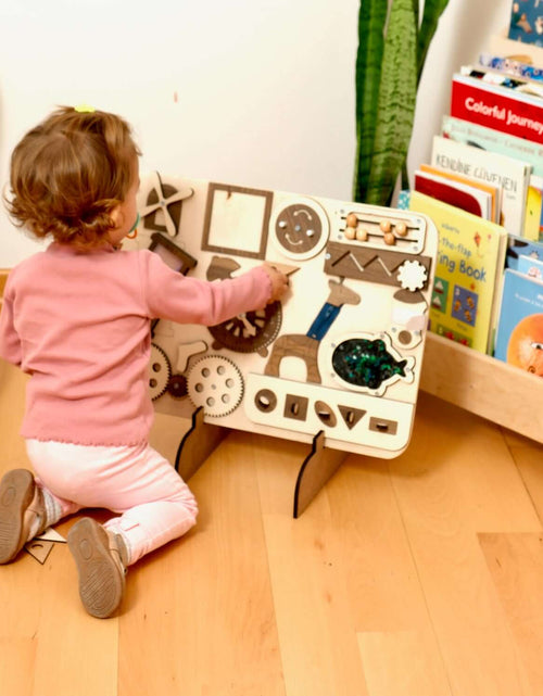 Load image into Gallery viewer, Wooden Busy Board for Toddlers-2
