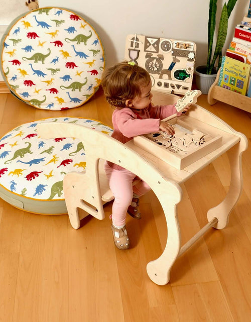 Load image into Gallery viewer, Toddler Rocking Chair and Table Set: Eco-Friendly by Kidodido-4
