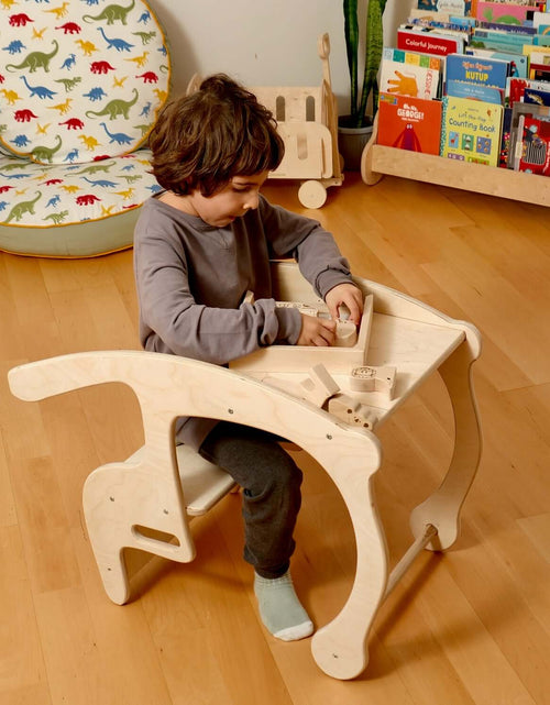 Load image into Gallery viewer, Toddler Rocking Chair and Table Set: Eco-Friendly by Kidodido-1
