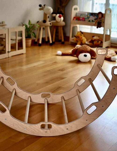Load image into Gallery viewer, XL Wooden Climbing Arch Set with Christmas Design Pillow-1
