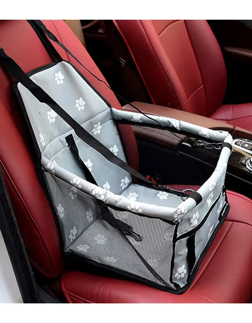 Load image into Gallery viewer, High Quality Pet Dog Car Booster Seat Pet Mesh Puppy Safety Belt Stable Foldable Travel Pet Dog Car Seat Booster Basket
