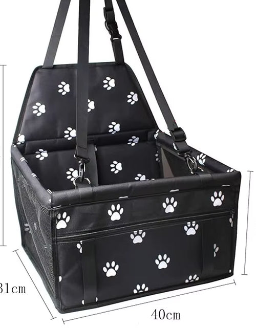 Load image into Gallery viewer, High Quality Pet Dog Car Booster Seat Pet Mesh Puppy Safety Belt Stable Foldable Travel Pet Dog Car Seat Booster Basket
