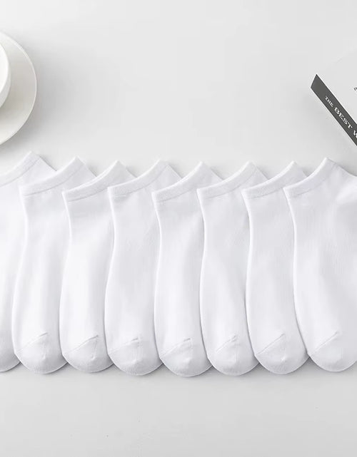Load image into Gallery viewer, 8 Pairs Men Solid Color Minimalist Ankle Socks Fashionable Versatile Trend Socks Lightweight Breathable Comfortable Casual Socks
