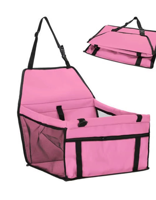 Load image into Gallery viewer, High Quality Pet Dog Car Booster Seat Pet Mesh Puppy Safety Belt Stable Foldable Travel Pet Dog Car Seat Booster Basket
