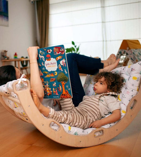 Climbing Arch with Flamingo Pillow | Montessori Play Set-0