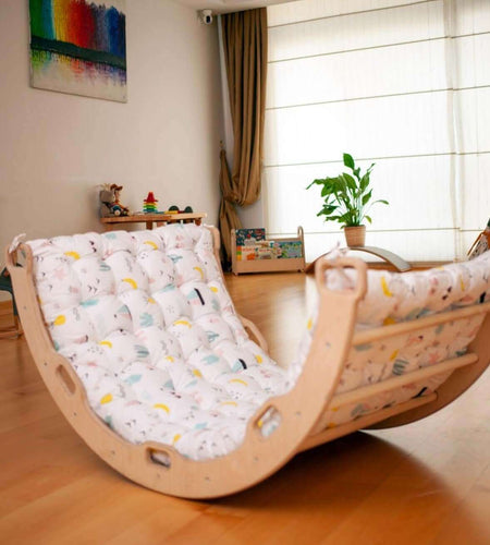 Climbing Arch with Flamingo Pillow | Montessori Play Set-1