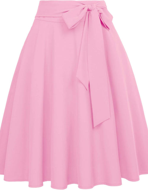 Load image into Gallery viewer, Women&#39;S High Waist A-Line Pockets Skirt Skater Flared Midi Skirt
