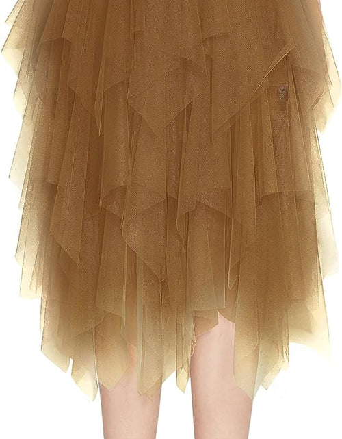 Load image into Gallery viewer, Women&#39;S Sheer Tutu Skirt Tulle Mesh Layered Midi Skirt
