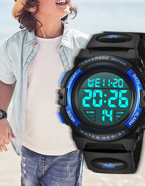 Load image into Gallery viewer, Digital Sports Watch for Age 4-15 Waterproof Watches with Alarm Stopwatch Wrist Watches Birthday Chriatmas Gift for Age 4-15
