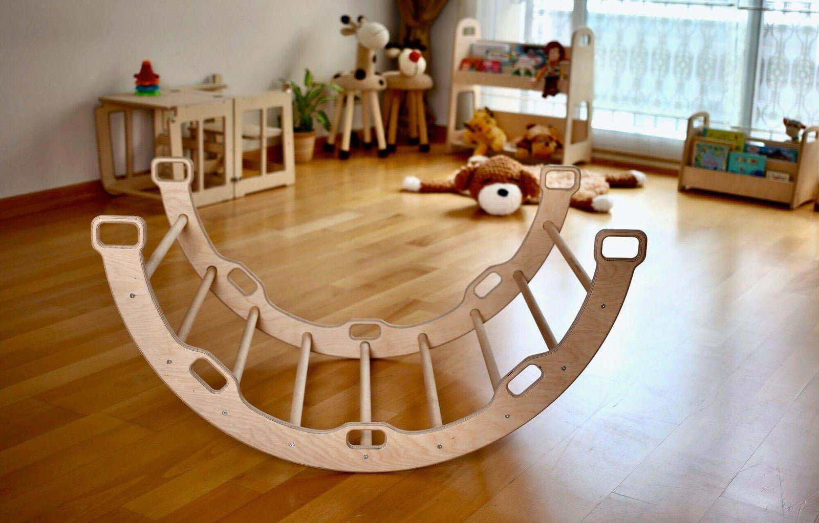 Montessori Arch with XL Forest Design Pillow-1